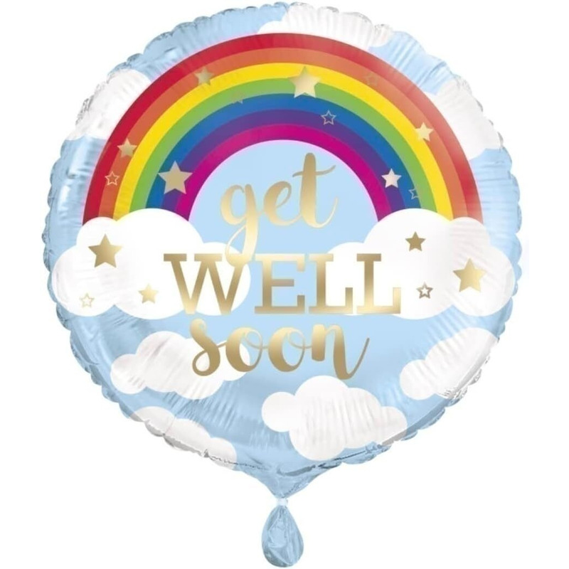Μπαλόνι Φοιλ 18  Get Well Soon Rainbow/ουράνιο τόξο/46 εκ