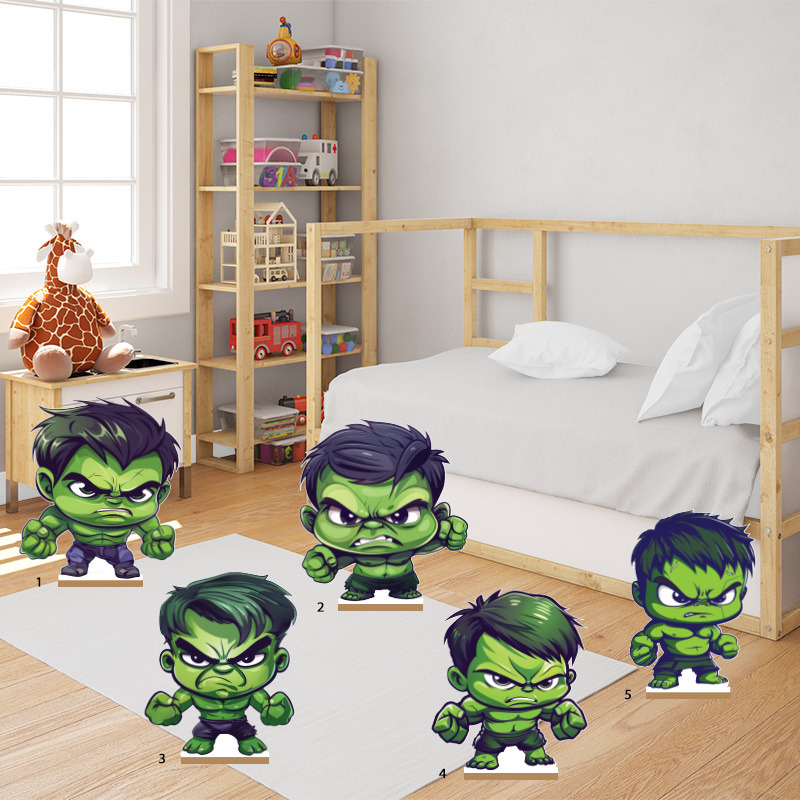 Διακοσμητική φιγούρα Baby Hulk 50cm Ξύλινη με βάση/1 τμχ