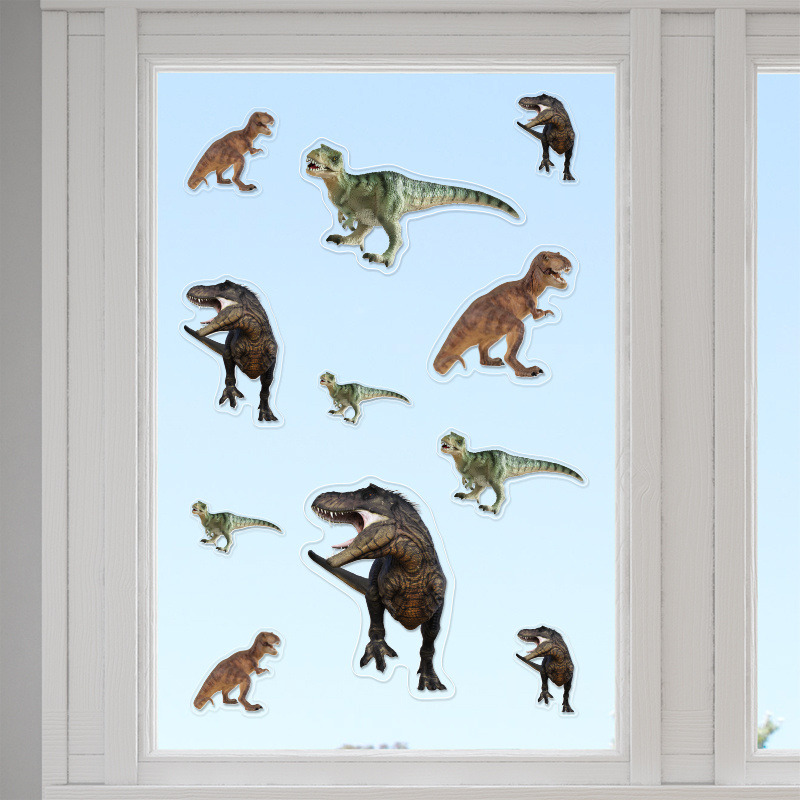 Αυτοκόλλητα τζαμιού T-Rex /10 τμχ
