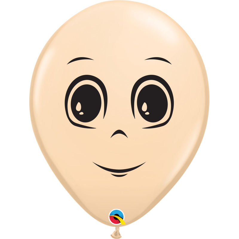 Μπαλόνια Λάτεξ 16 Blush Ανδρικό Πρόσωπο