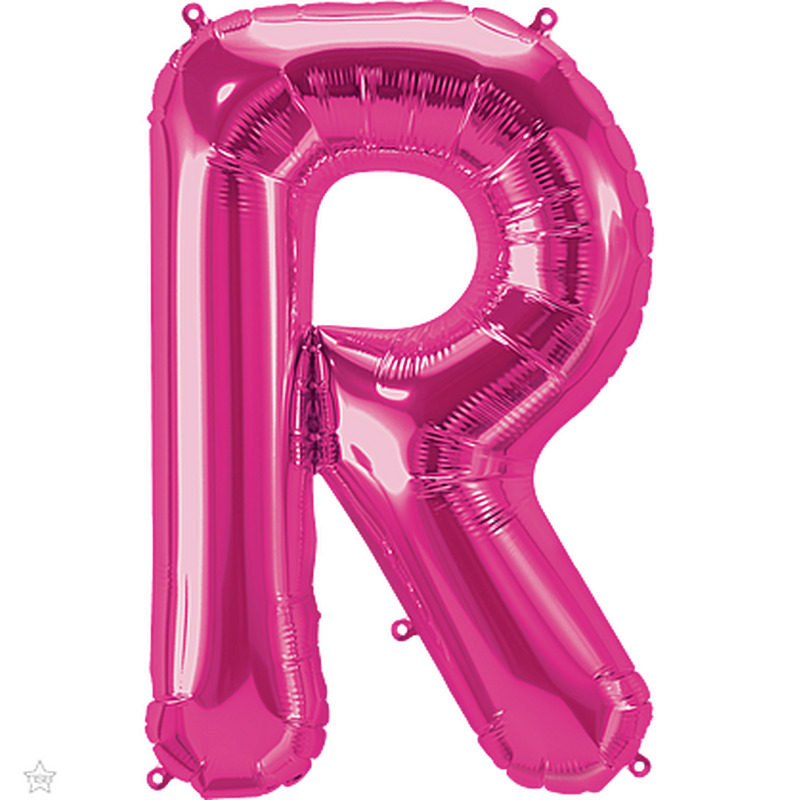 Μπαλόνι Φοιλ Γράμμα  R Φούξια 34/ 86εκ