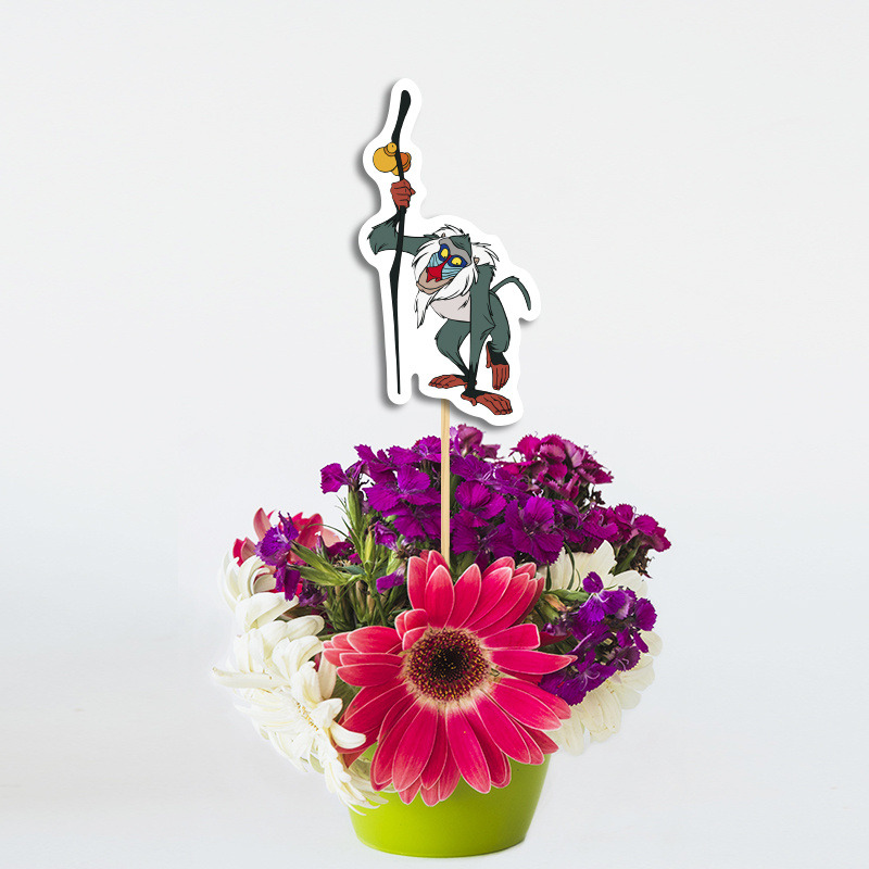 Χάρτινο διακοσμητικό Τοππερ Lion King/ 20cm