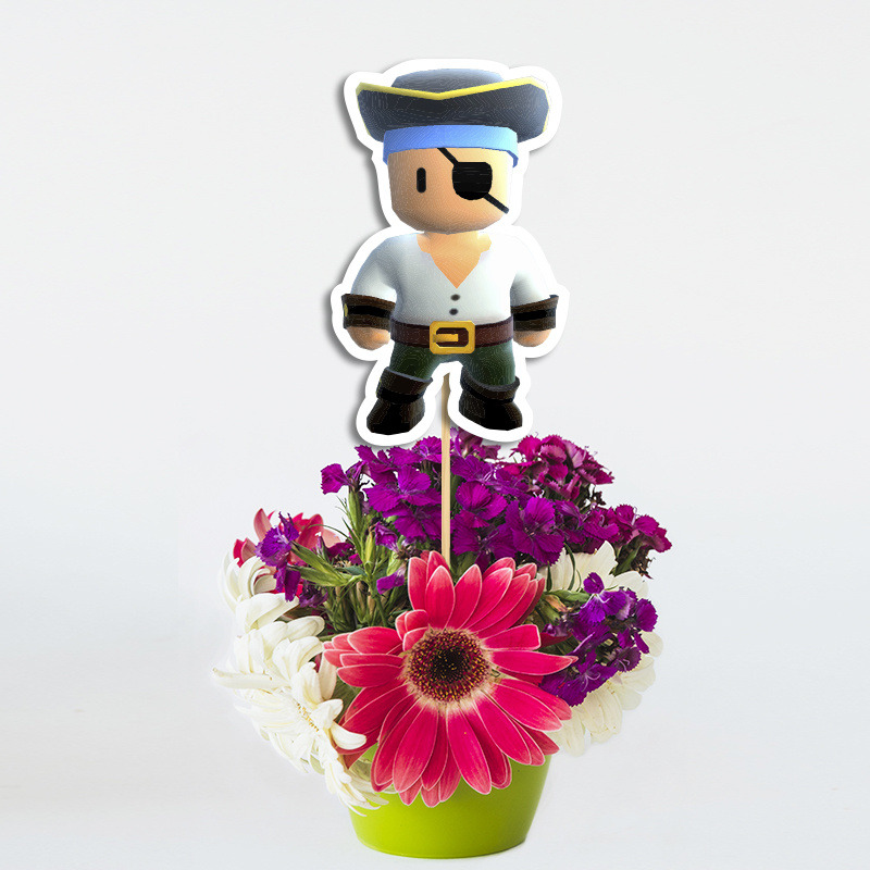 Topper Διακοσμητικό Stumble Guys χάρτινο/ 20cm