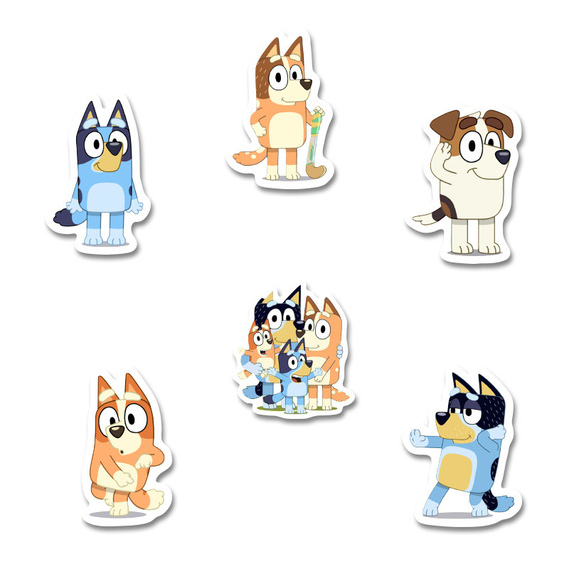 Αυτοκόλλητα Bluey 5cm / 8τμχ
