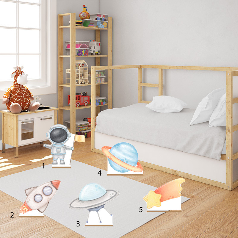 Διακοσμητική φιγούρα Αστροναύτης 20cm Ξύλινη με βάση/1 τμχ