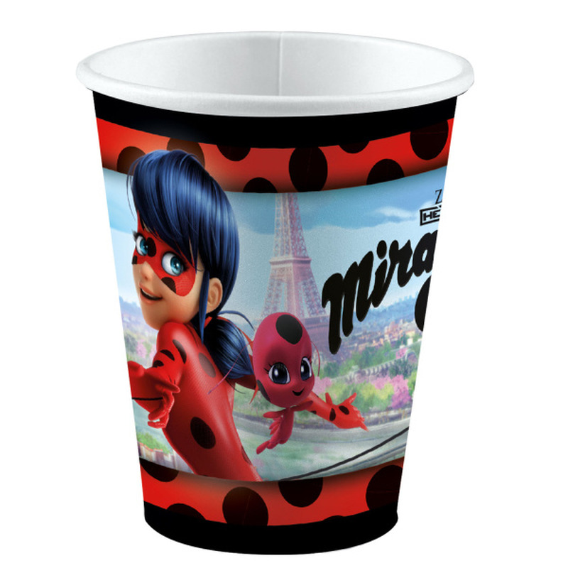 Ποτήρια Χάρτινα Miraculous 250 ml / 8 τμχ