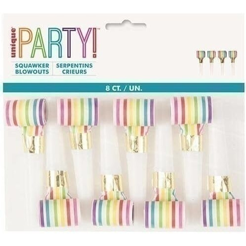 Φρου Φρου ριγέ  πολύχρωμο / 8 τεμ