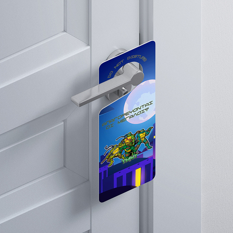 Ξύλινο Διακοσμητικό Χελωνονιντζάκια  “Do not disturb”