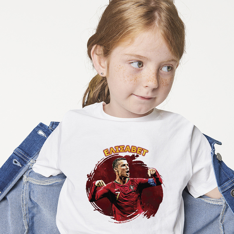 Παιδικό T-shirt Ronaldo για κορίτσι με όνομα