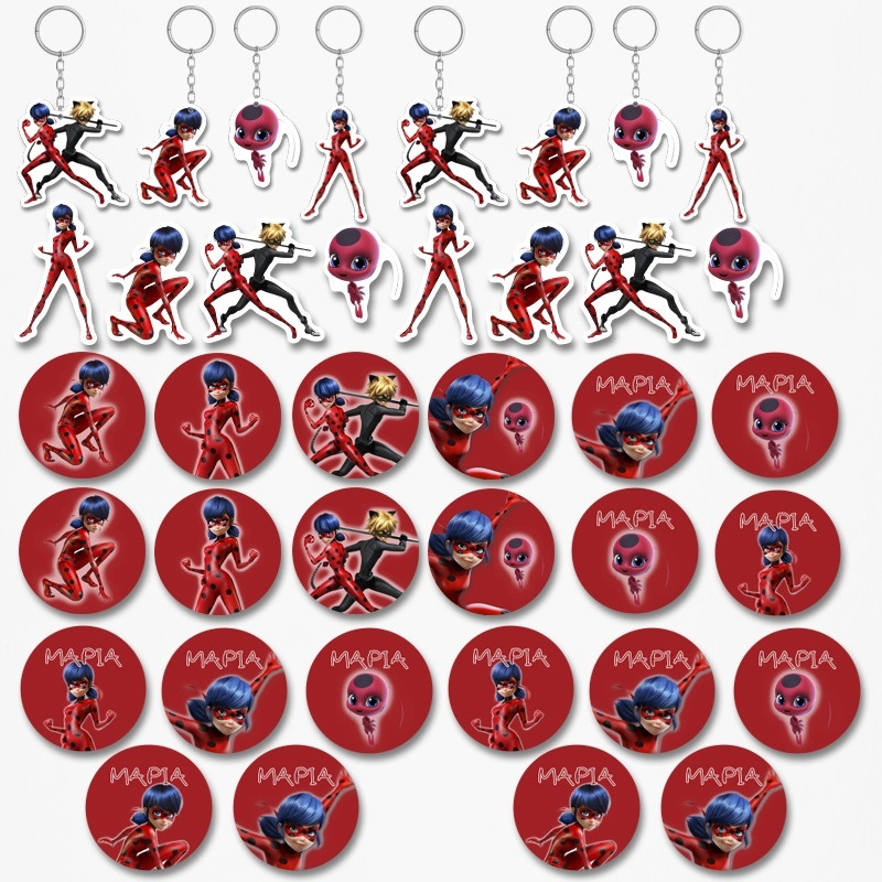 Πακέτο Δωράκια Miraculous LadyBug για πάρτυ 38τμχ