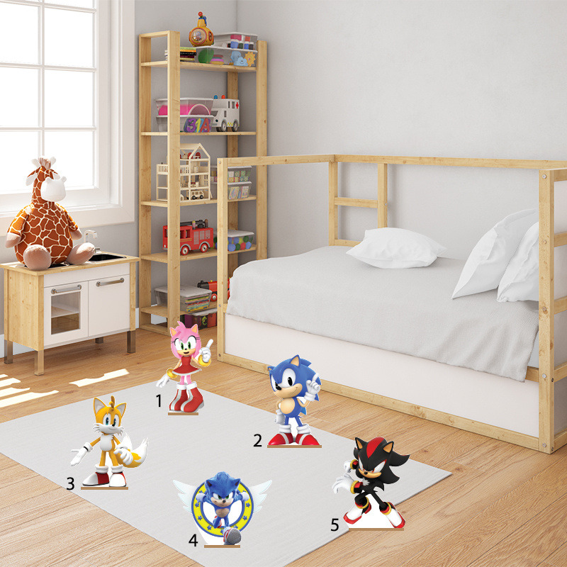 Διακοσμητική φιγούρα Sonic 20cm Ξύλινη με βάση/1 τμχ