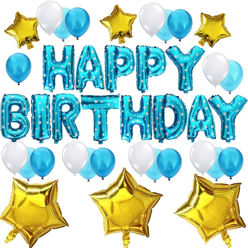 Happy Birthday Blue & Gold