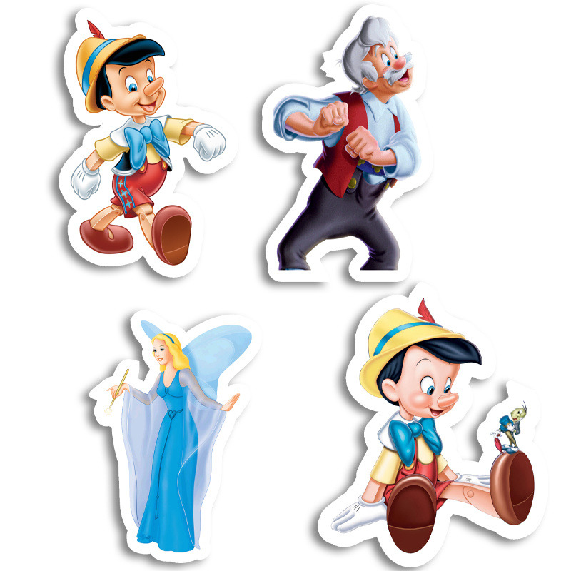 Αυτοκόλλητα Πινόκιο 10cm / 8τμχ