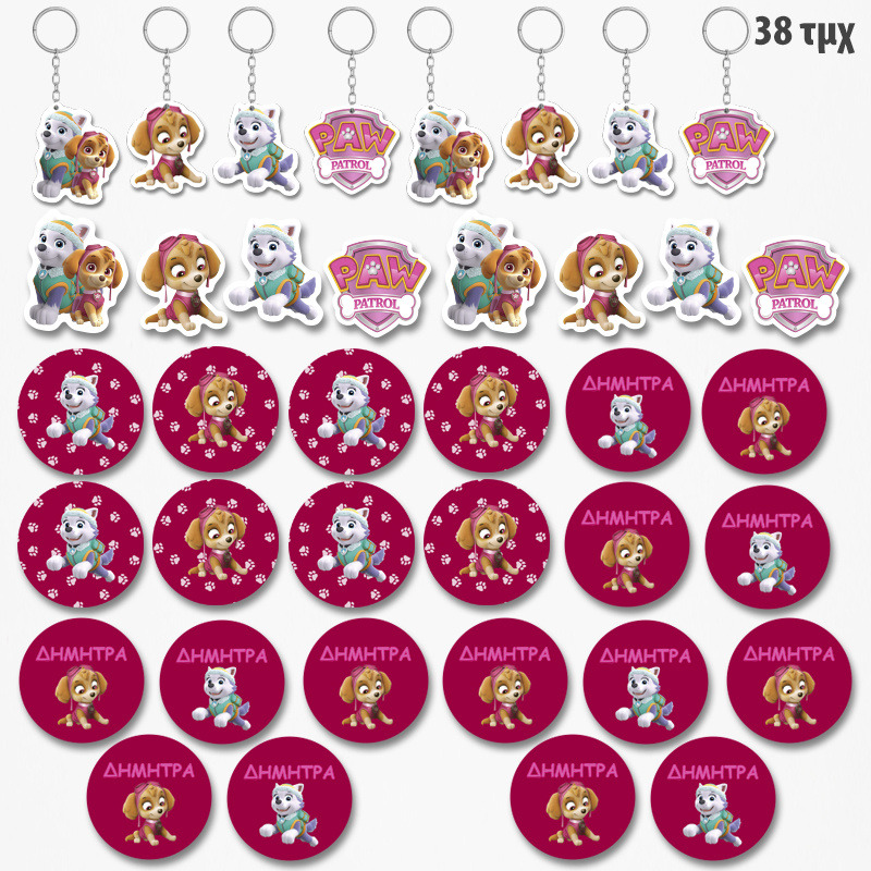 Πακέτο Δωράκια Skye and Everest για πάρτυ 38τμχ