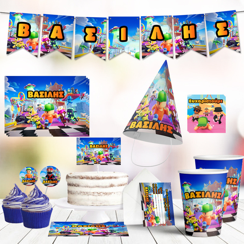 Σετ πάρτυ με όνομα Stumble Guys XL/8 ατόμων