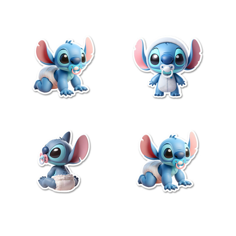 Αυτοκόλλητα Baby Stitch 5cm / 8τμχ