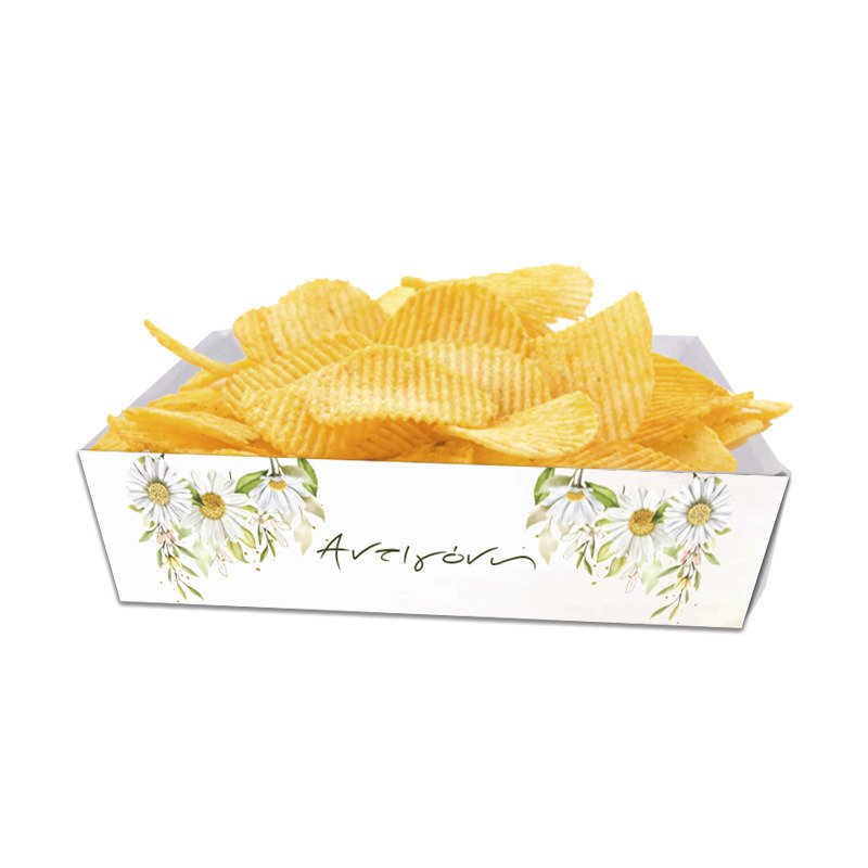 Κουτάκια για πατατάκια Μαργαρίτα με όνομα 8τμχ/ 15cmx10cmx4cm