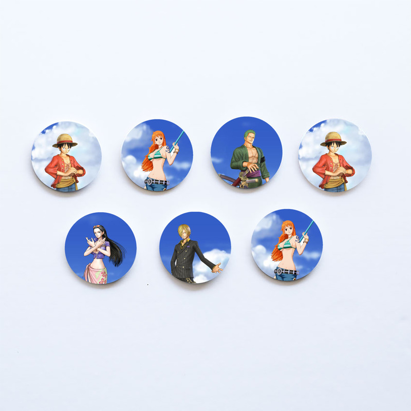 Ξύλινες Κονκάρδες One Piece / 8τμχ