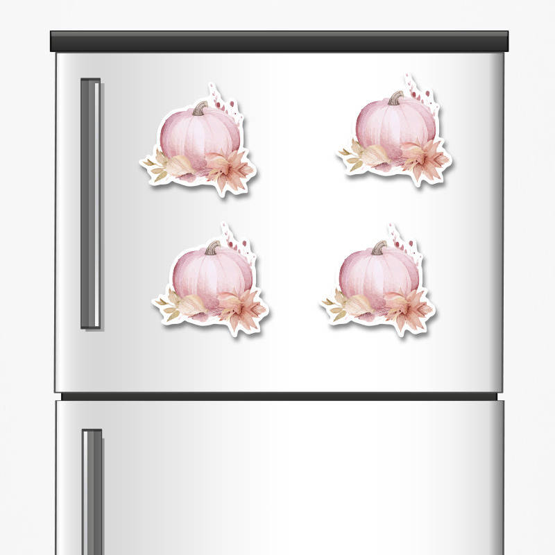 Ξύλινα μαγνητάκια Κολοκύθα 5cm/ 4τμχ