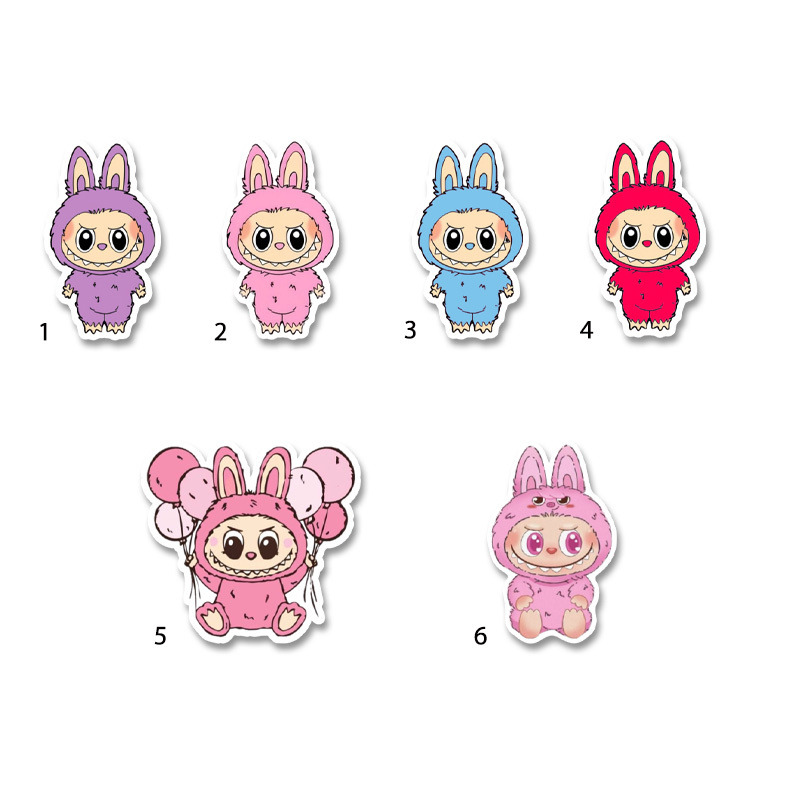 Διακοσμητική φιγούρα Labubu 5cm Ξύλινη/1τμχ