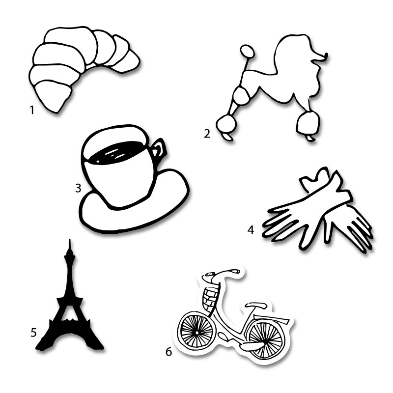 Διακοσμητική φιγούρα Paris 10cm Ξύλινη/1τμχ