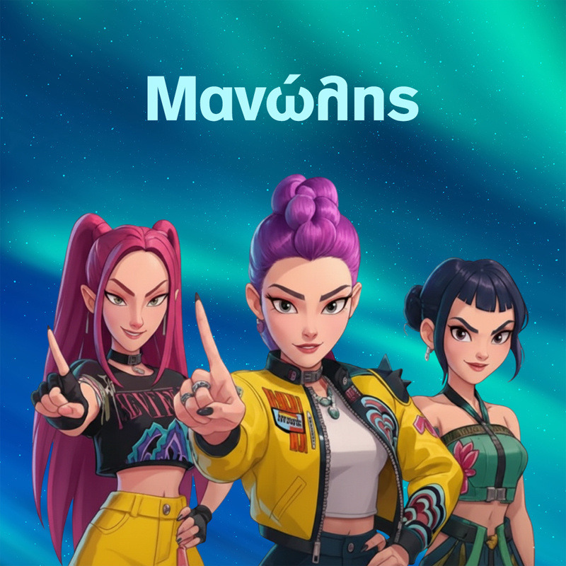 Σουβέρ χάρτινο K-Pop Demon Hunters / 8τμχ