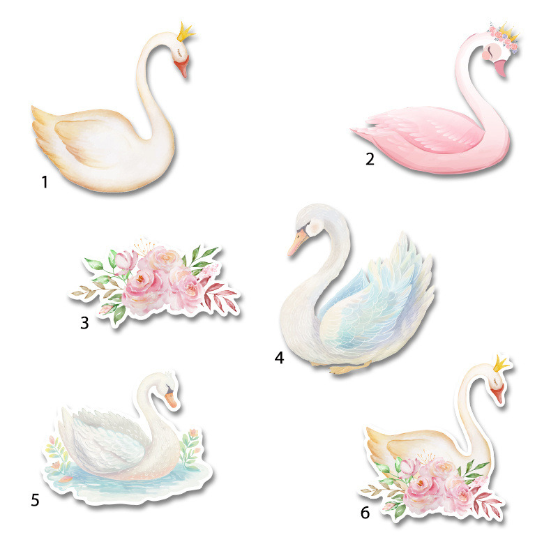 Διακοσμητική φιγούρα Κύκνος 10cm Ξύλινη/1τμχ