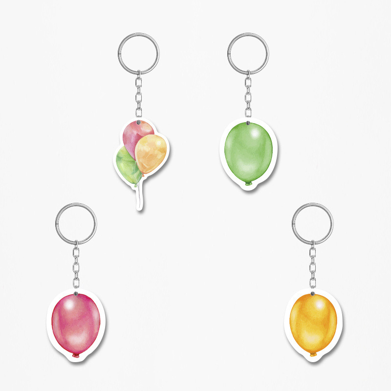 Ξύλινα Μπρελόκ Pastel 5cm/ 4τμχ