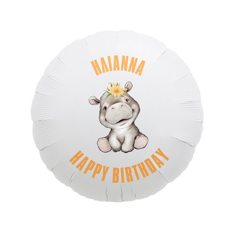 Φόιλ Μπαλόνι Ζωάκια Ζούγκλας Κορίτσι με όνομα / 43cm