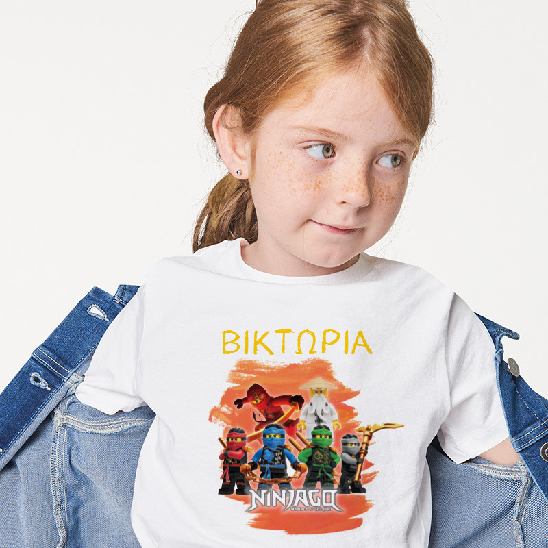 Παιδικό T-shirt Ninjago για κορίτσι με όνομα