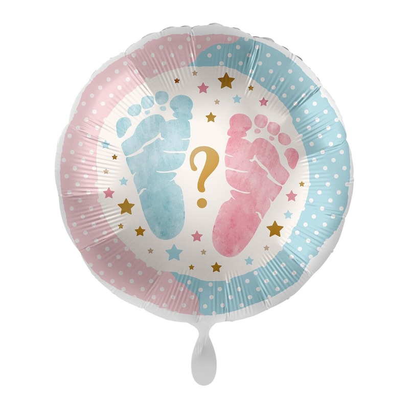 Μπαλόνι Φοιλ 17 Footprints / 43 εκ - Gender Reveal