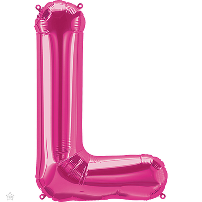 Μπαλόνι Φοιλ Γράμμα  L Φούξια 34/ 86εκ