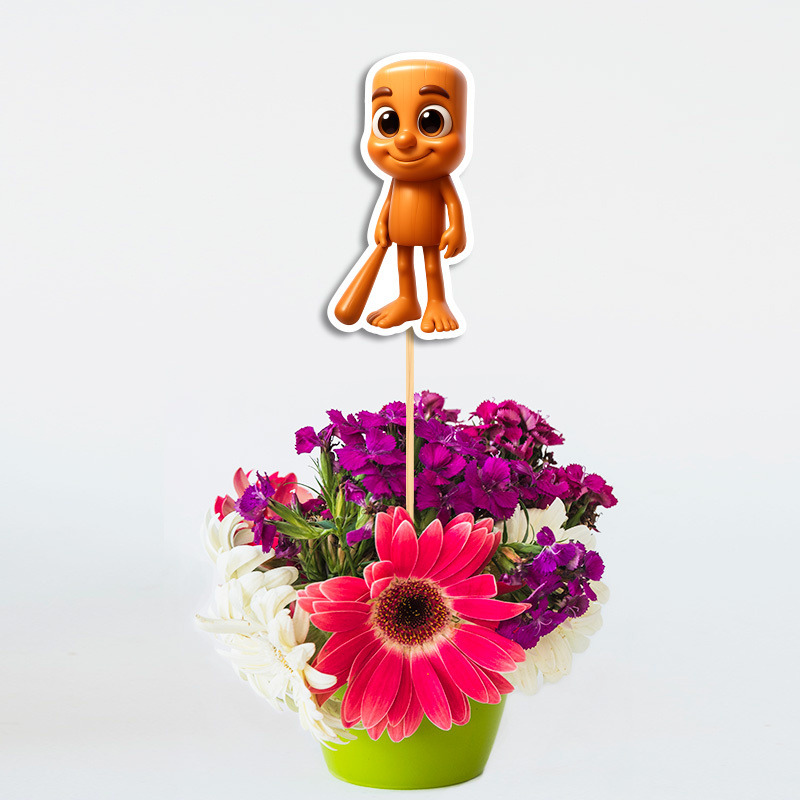 Διακοσμητικό Topper 67 & Brainrot χάρτινο