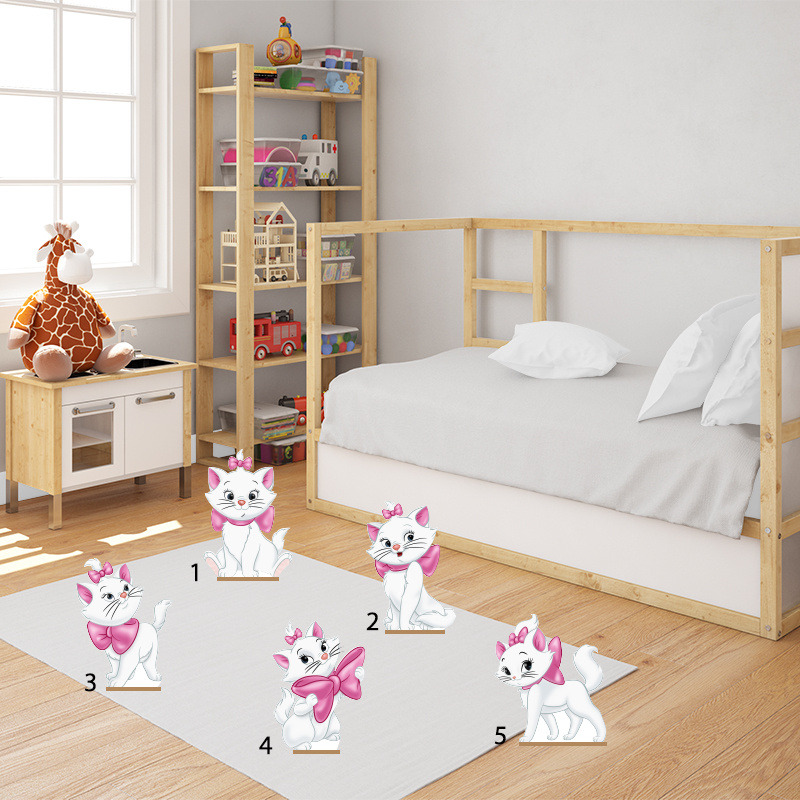 Διακοσμητική φιγούρα Αριστόγατες Μαρί 20cm Ξύλινη με βάση/1 τμχ