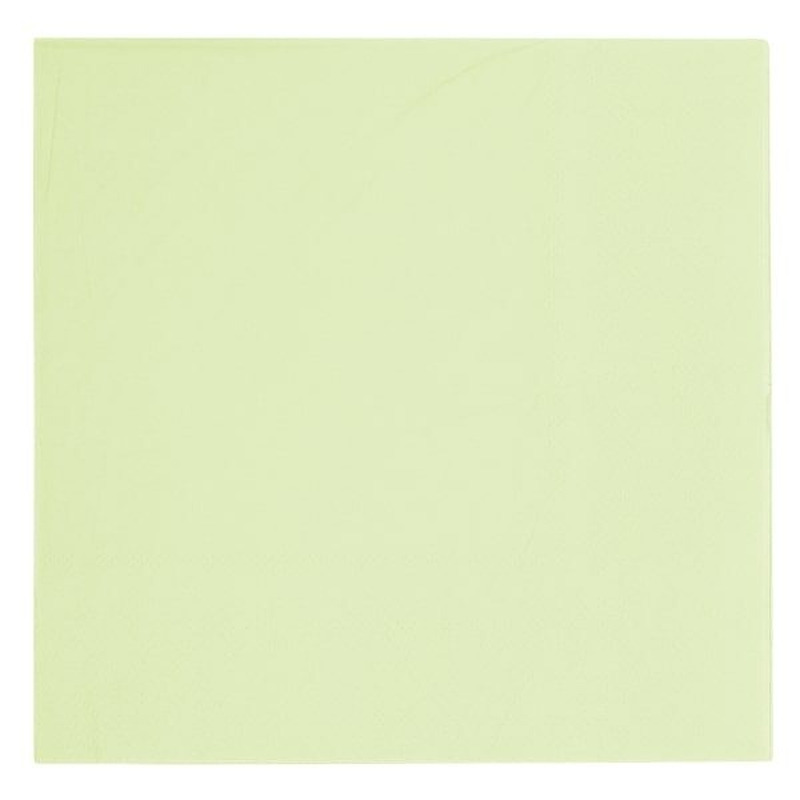 Χαρτοπετσέτες φαγητού 3φύλλες Vert Decor 33x33cm Green - Πράσινο Παστέλ /20 τεμ