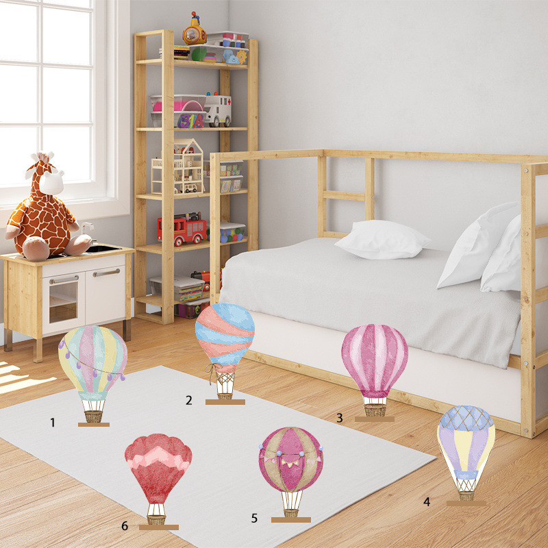 Διακοσμητική φιγούρα Αερόστατο 20cm Ξύλινη με βάση/1 τμχ