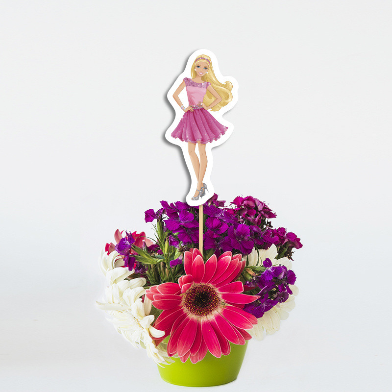 Topper Διακοσμητικό Barbie χάρτινο/ 20cm