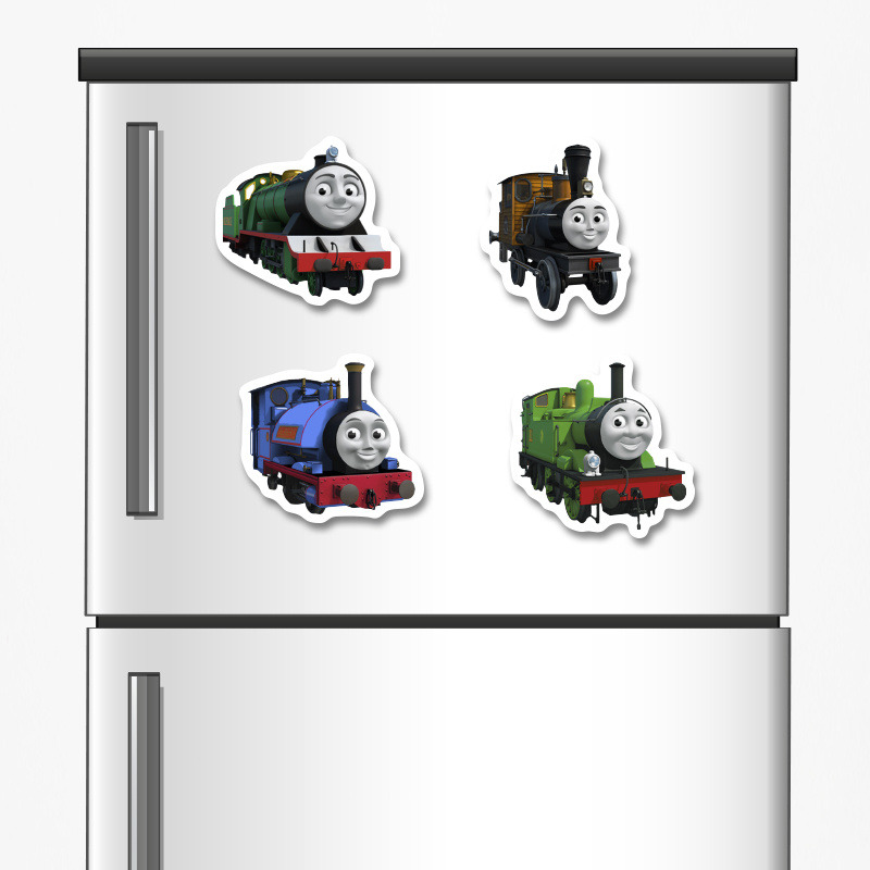 Ξύλινα μαγνητάκια Τόμας το Τρενάκι 5cm/ 4τμχ