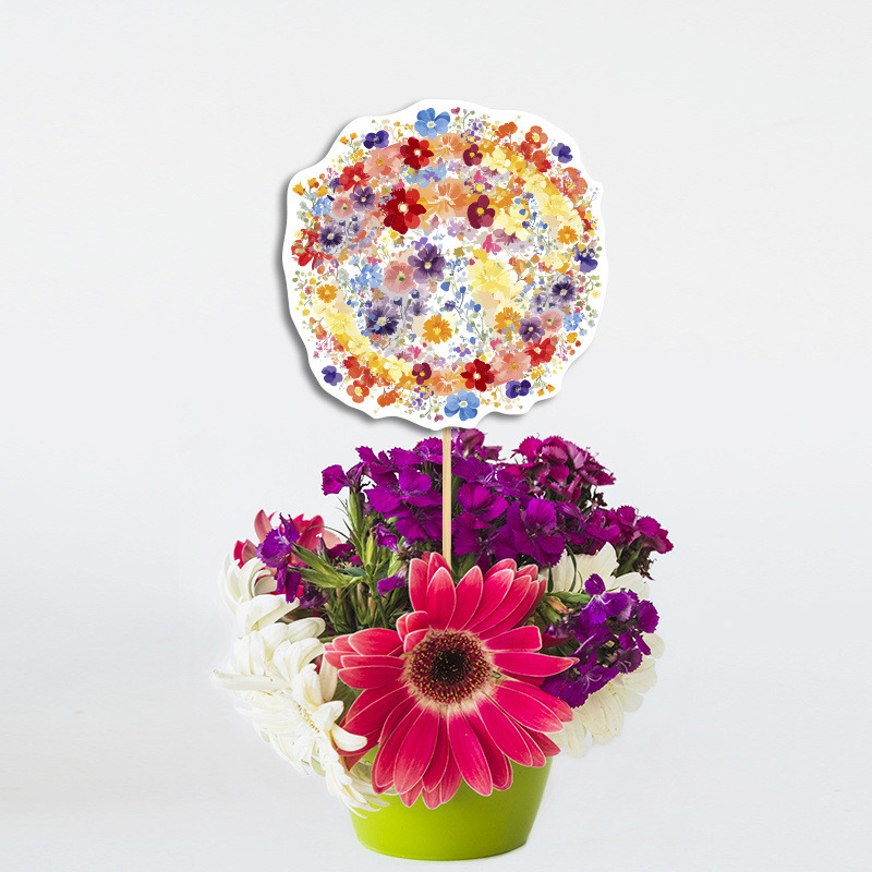 Διακοσμητικό Τοππερ Floral χάρτινο για το τραπέζι/ 20cm