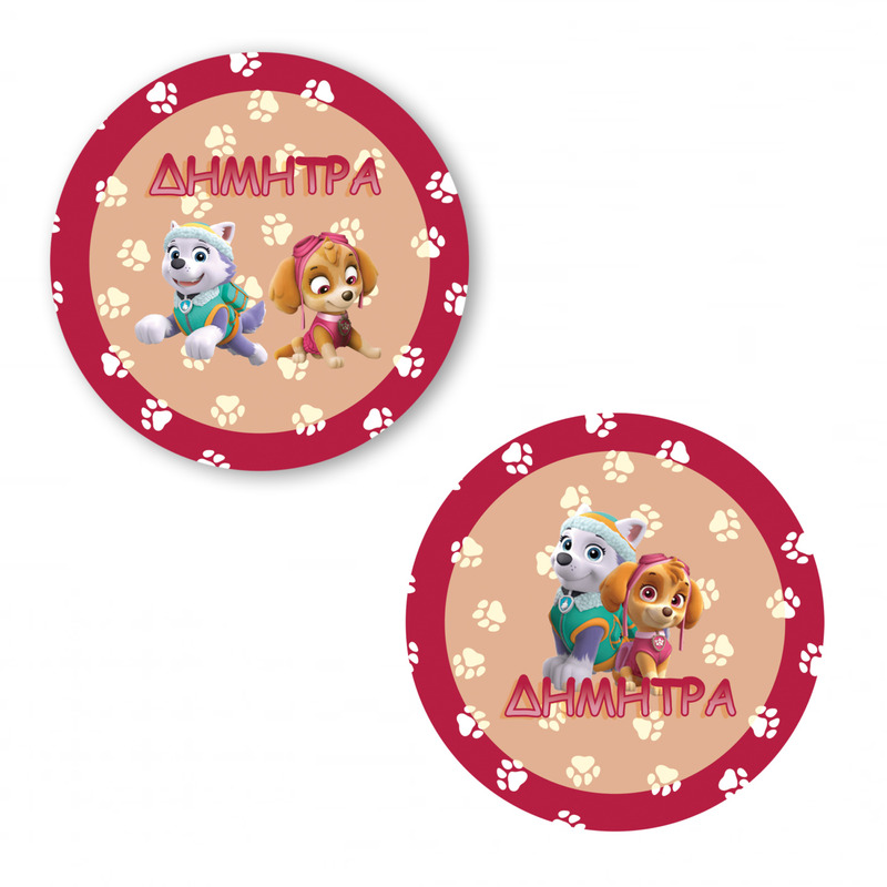 Αυτοκόλλητα με όνομα Skye and Everest / 2τμχ