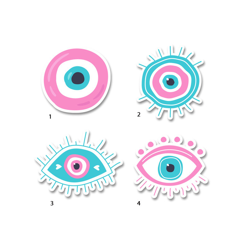 Διακοσμητική φιγούρα Μάτι Κορίτσι 5cm Ξύλινη/1τμχ