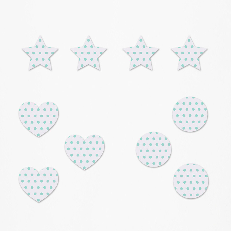 Ξύλινα διακοσμητικά Ινδιάνος Pattern mix/ 10τμχ(2cm)