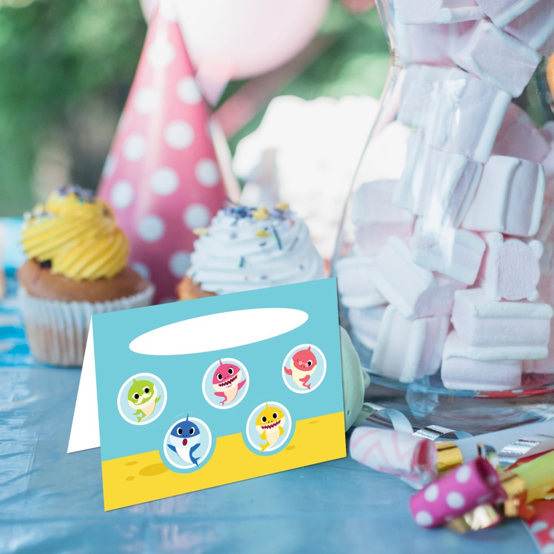 Καρτελάκι Μπουφέ Baby Shark/ 6τμχ