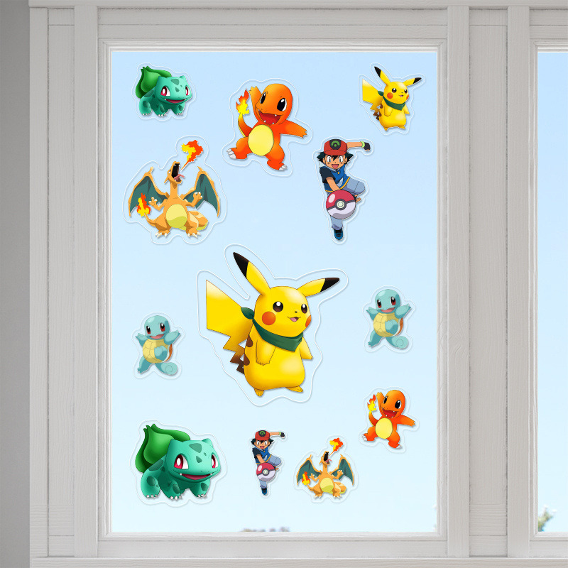 Αυτοκόλλητα τζαμιού Pokemon /10 τμχ