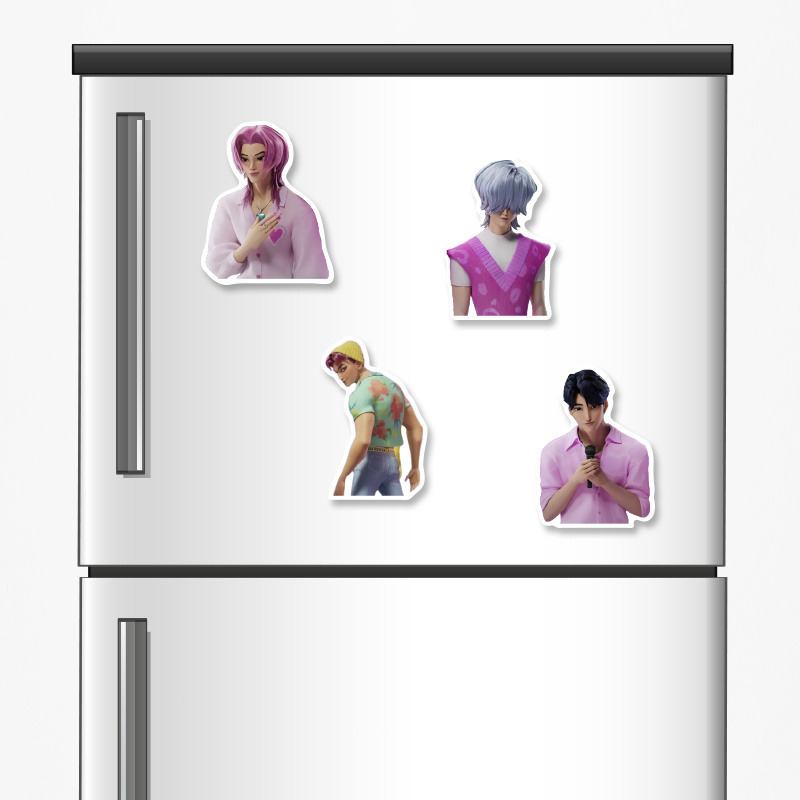 Ξύλινα μαγνητάκια Saja Boys 5cm/ 4τμχ