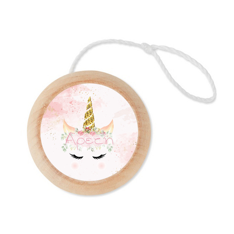 Ξύλινο Γιο – Γιο με όνομα Unicorn