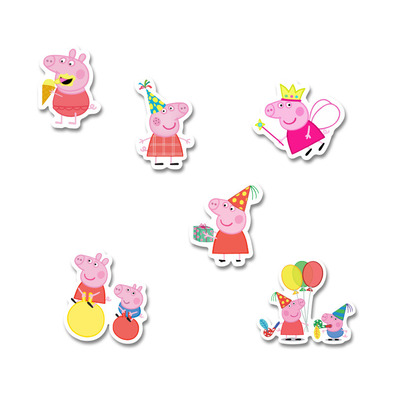 Αυτοκόλλητα Peppa 5cm / 8τμχ