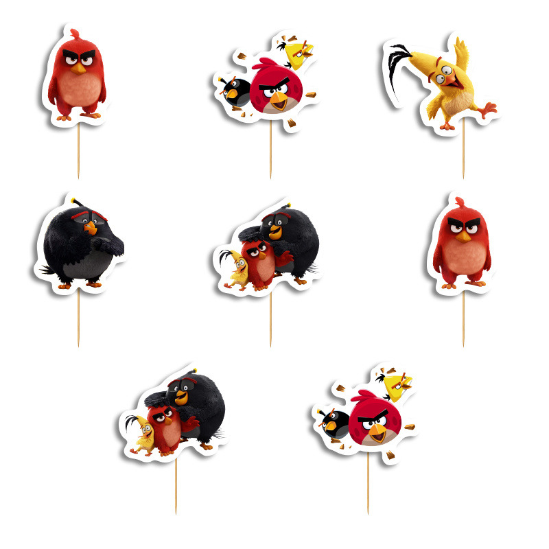 Οδοντογλυφίδες Angry Birds 5cm / 12τμχ