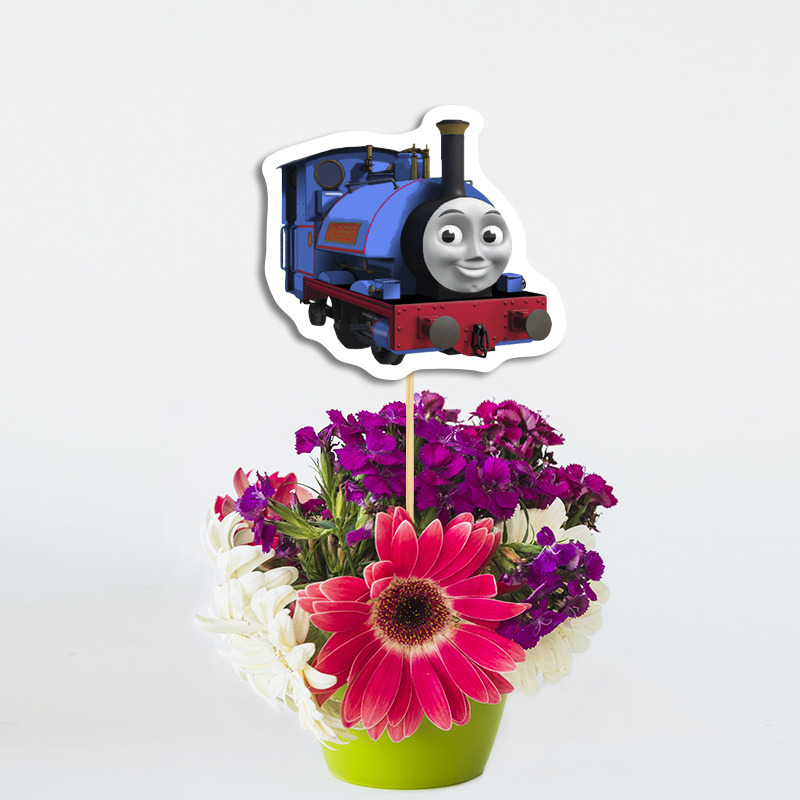 Διακοσμητικό Τοππερ Τόμας το Τρενάκι χάρτινο για τον Μπουφέ/ 20cm