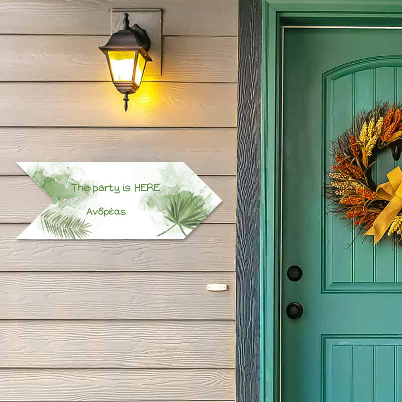 Ξύλινη Πινακίδα Τιγράκι με Κορώνα με όνομα βελάκι/40cm*15cm